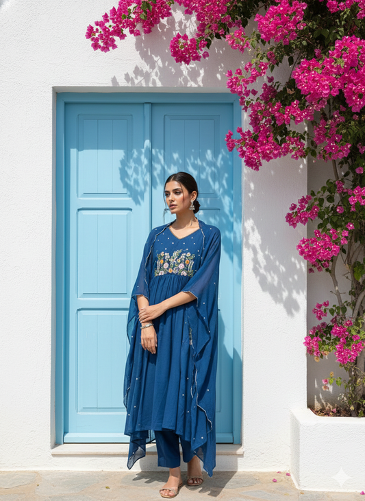 18888 Mul Cotton Anarkali suits