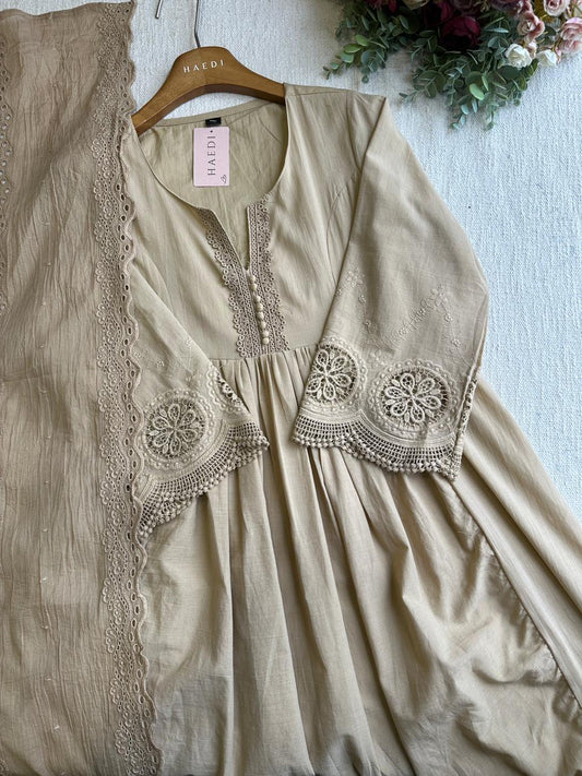 20370 Premium cotton anarkali