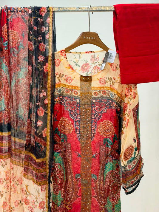 CMD 13340 Semi Stitched Suit