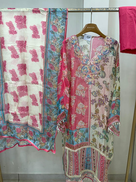 CMD 13345/16487 Semi Stitched Suit