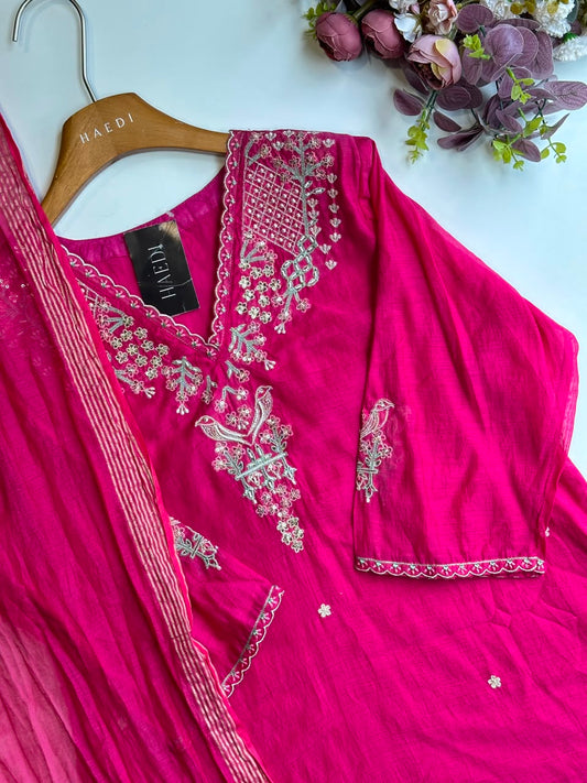 16069 Mul chanderi suit
