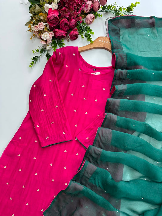 20693 Premium mulchanderi partywear suit