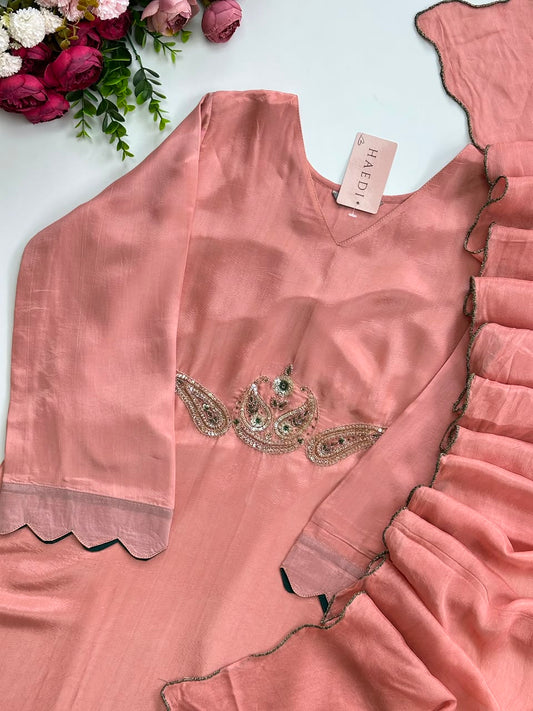 21011 Beautiful handworked designer suit
