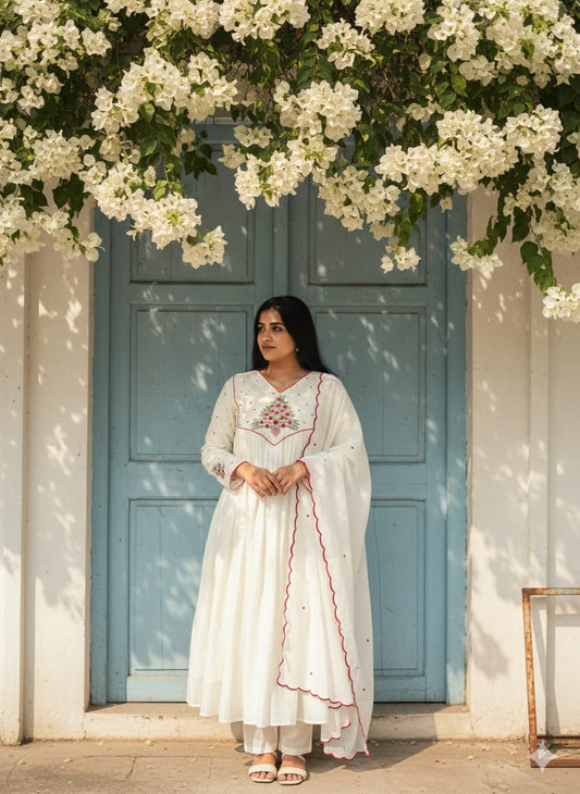 18837 Embroidered Anarkali Suit