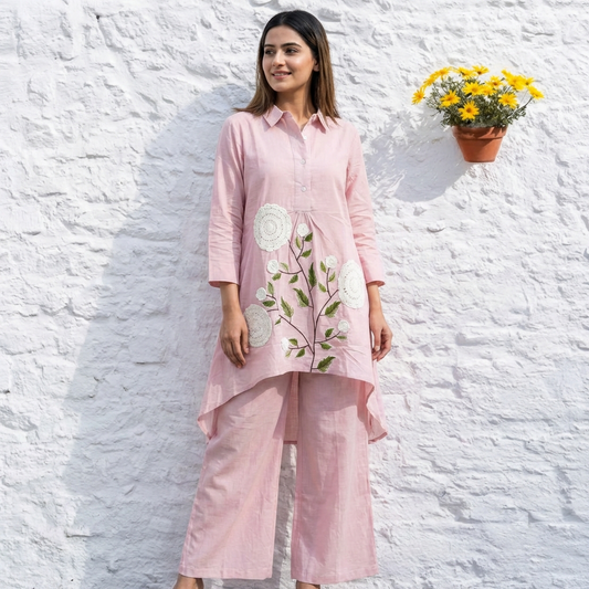 18704 Beautiful embroidered co-ord set