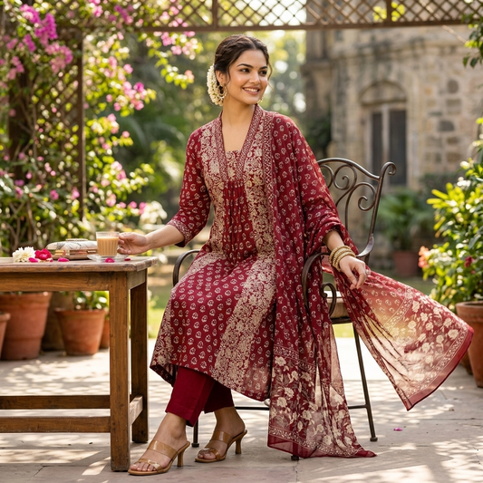 20695 Beautiful cotton suit