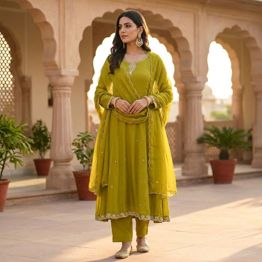 18764 Beautiful partwear anarkali