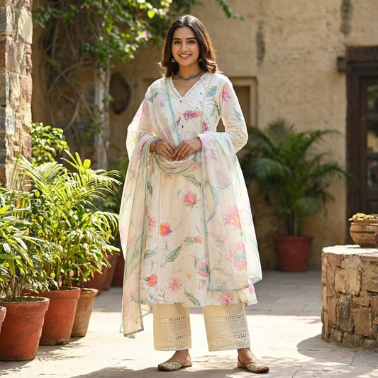 19931 Beautiful hakoba cotton anarkali