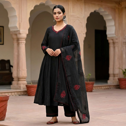 19900 Premium malai chanderi suit