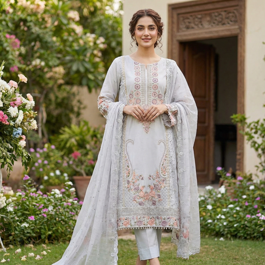17946 Unstiched cotton pakistani suit