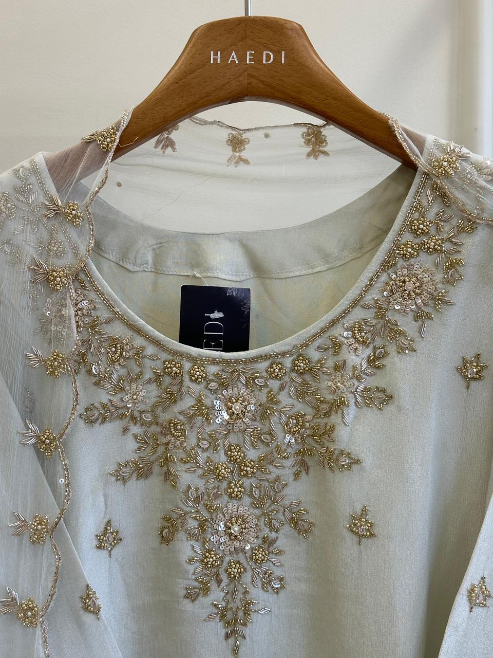 16545 Premium tissue silk partywear suit