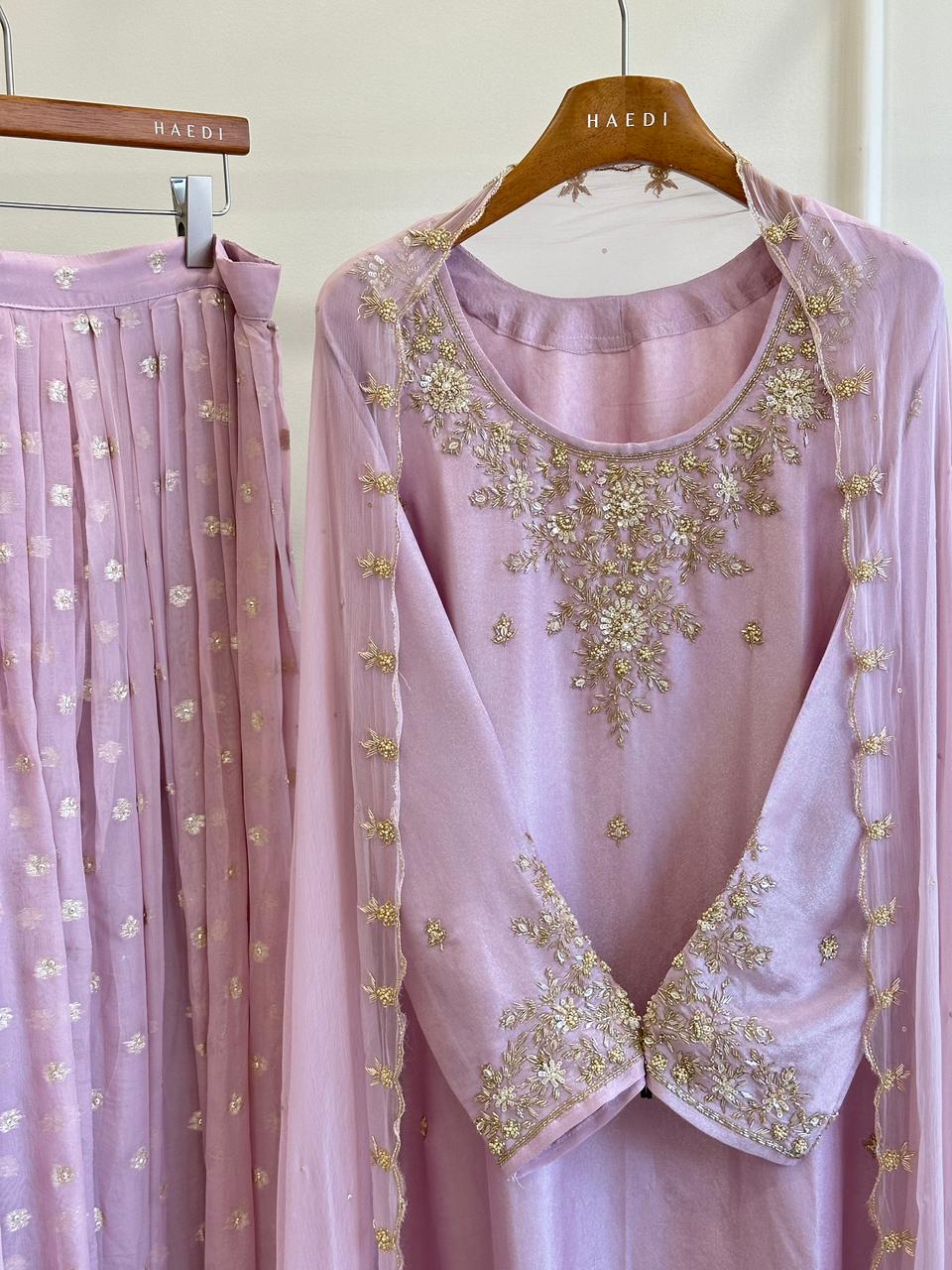 16545 Premium tissue silk partywear suit