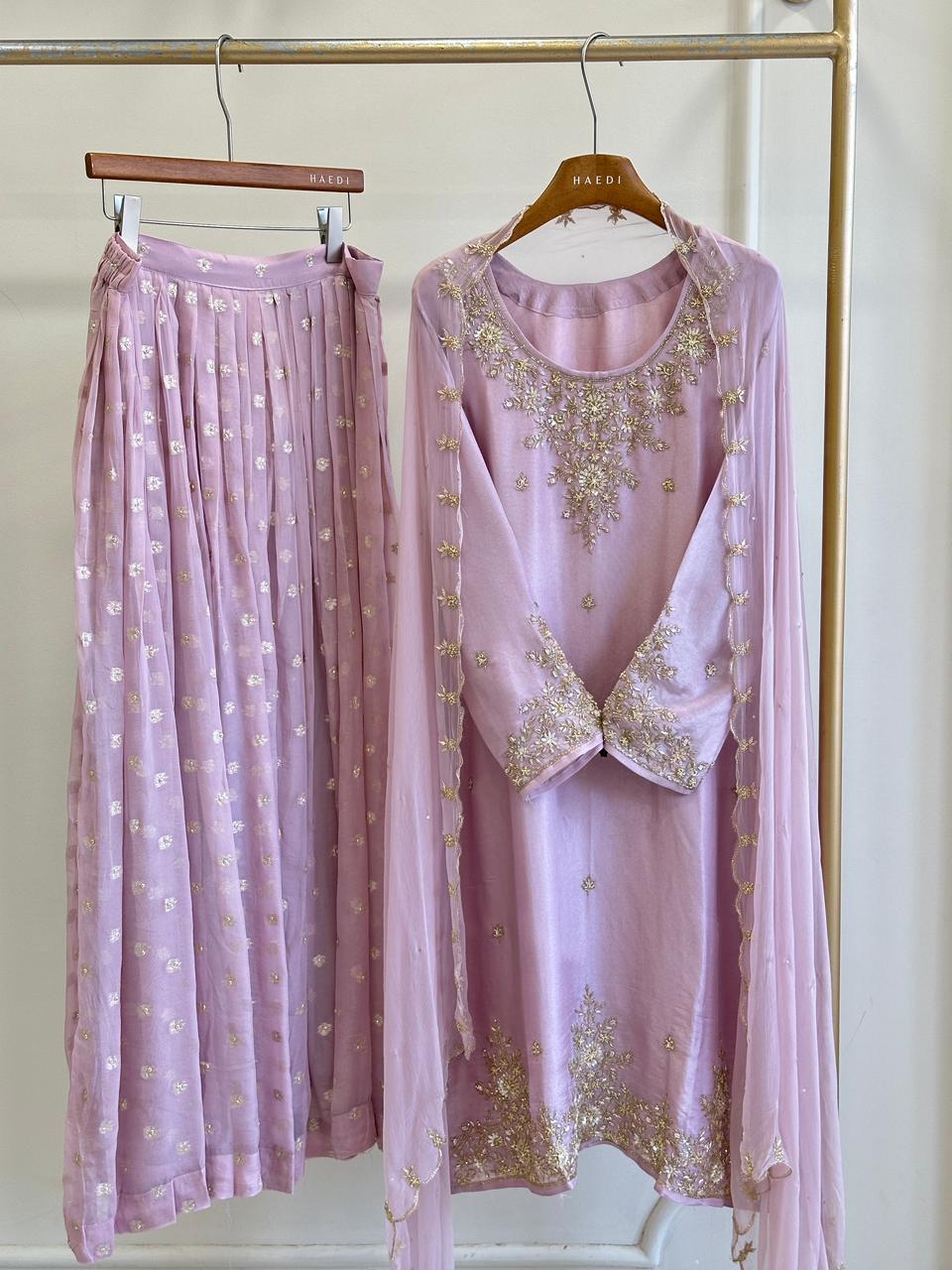 16545 Premium tissue silk partywear suit