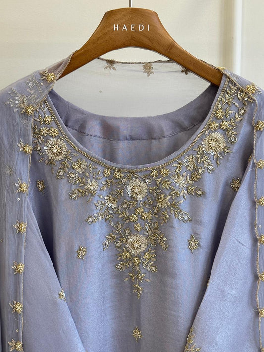 16545 Premium tissue silk partywear suit