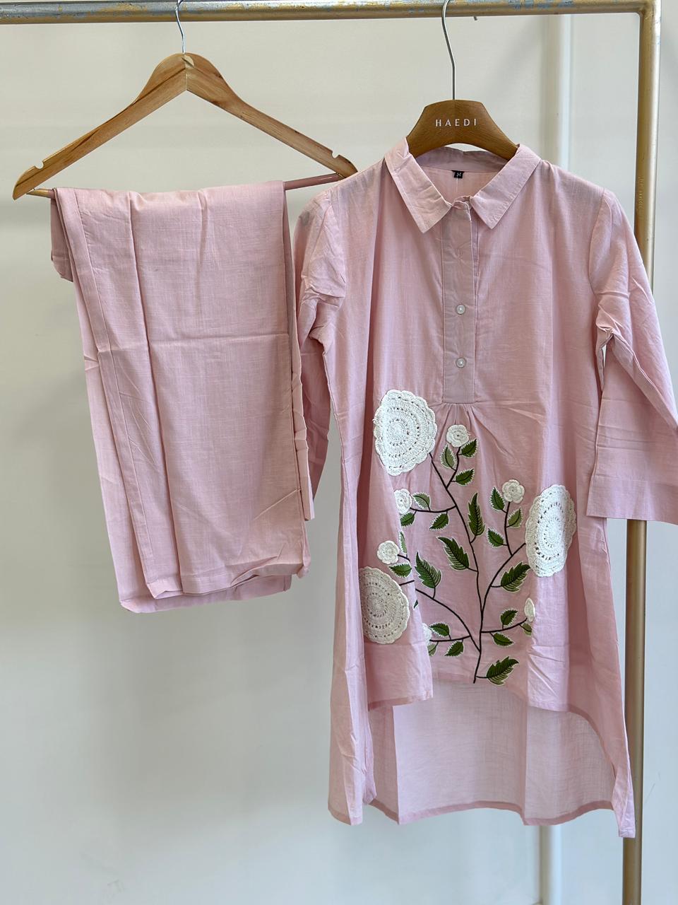 18704 Beautiful embroidered co-ord set