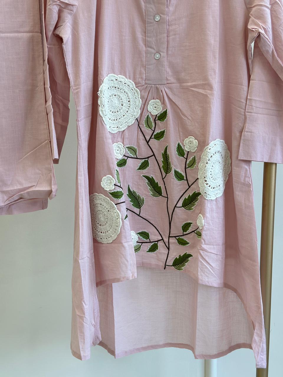 18704 Beautiful embroidered co-ord set