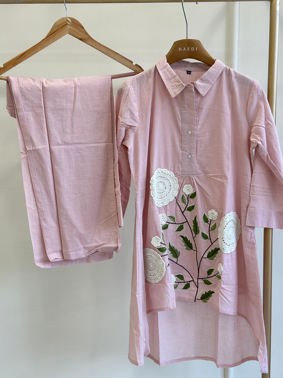 18704 Beautiful embroidered co-ord set