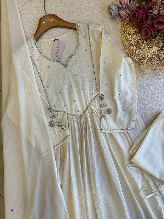 19061 Beautiful Dobby cotton anarkali