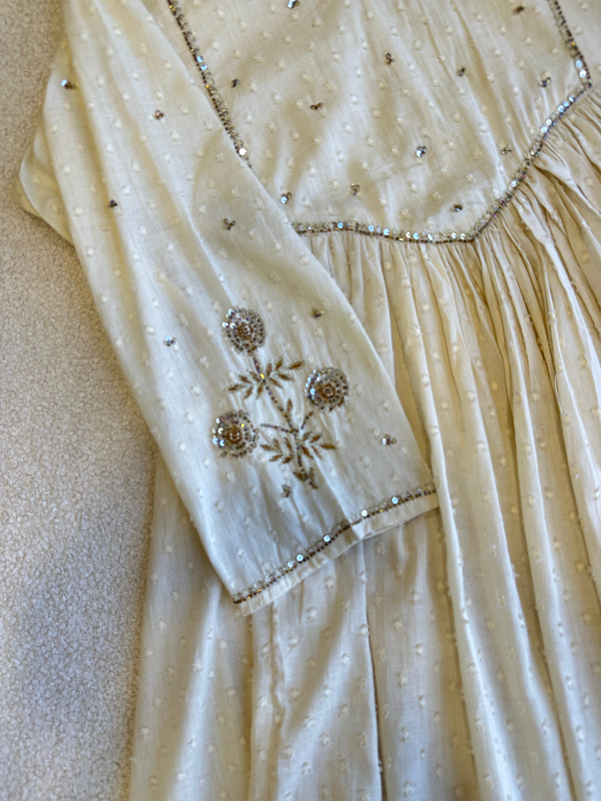 19061 Beautiful Dobby cotton anarkali