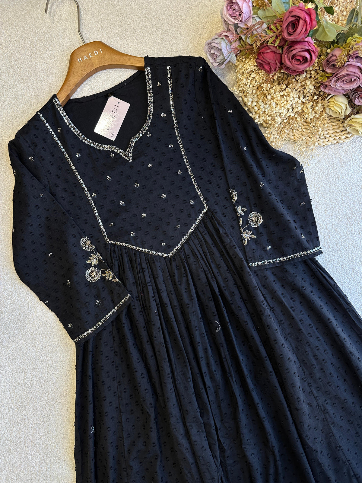 19061 Beautiful Dobby cotton anarkali