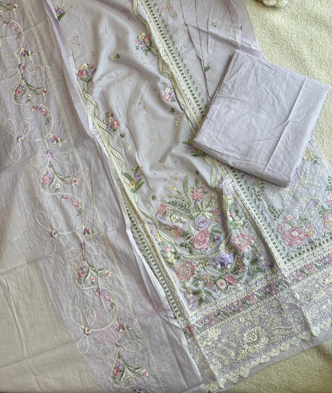 17954 Unstiched Cotton pakistani suit
