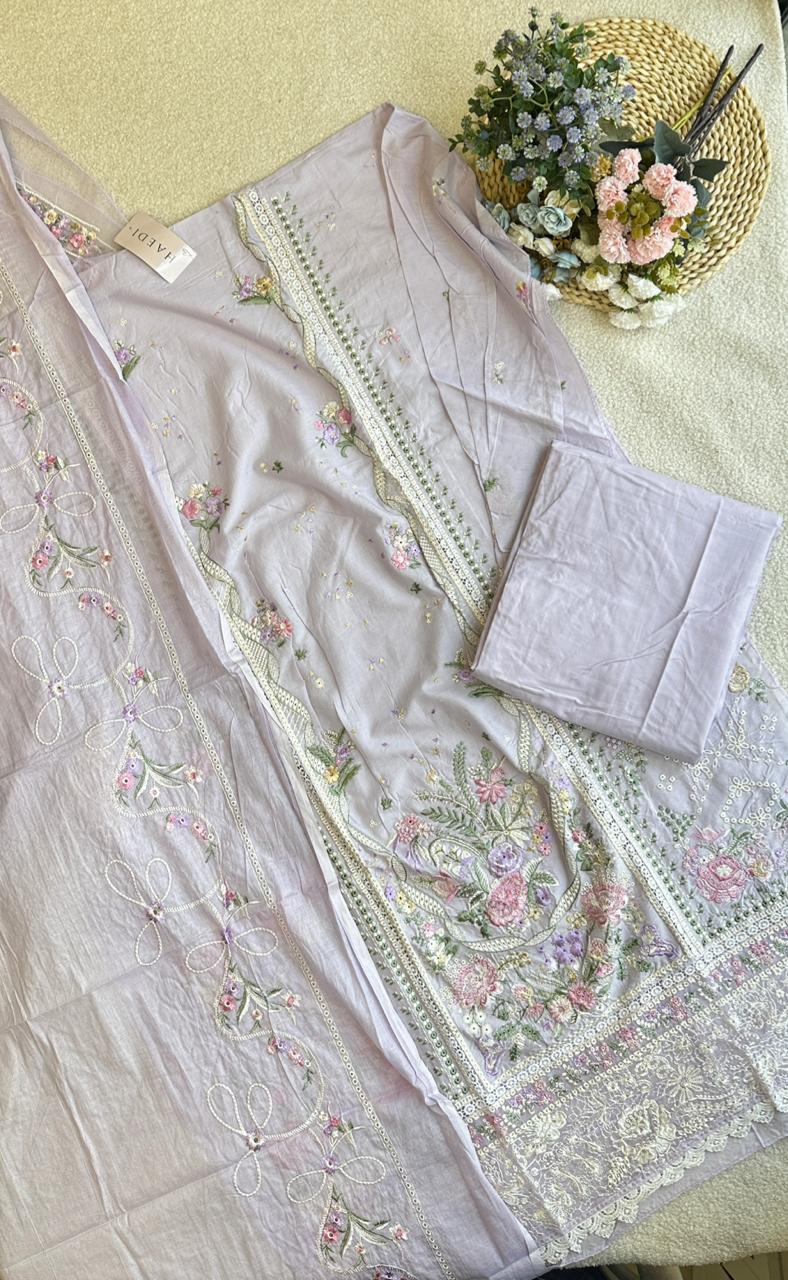 17954 Unstiched Cotton pakistani suit