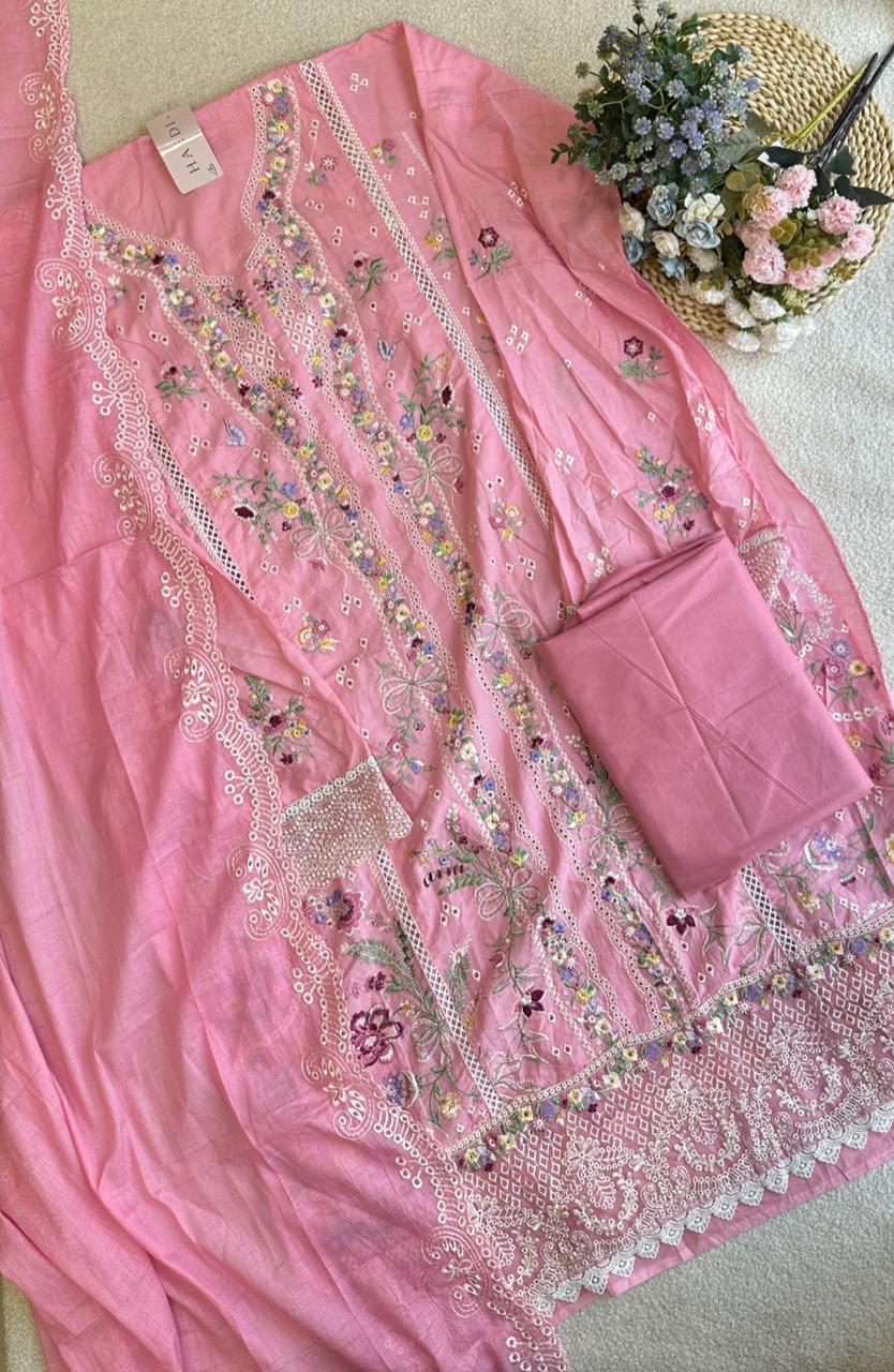 17954 Unstiched Cotton pakistani suit