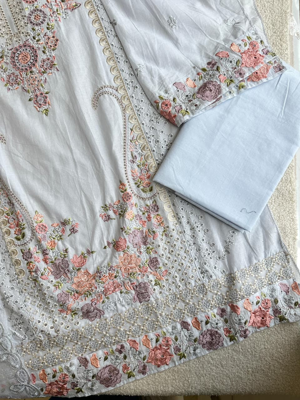 17946 Unstiched cotton pakistani suit