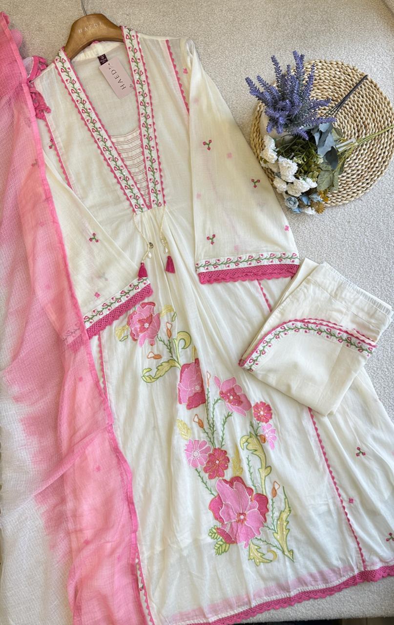 57209 Beautiful embroidered A line anarkali