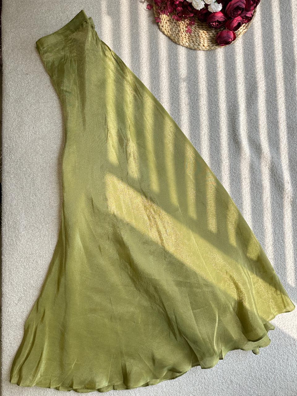 19363 Premium tisuue silk sharara suit
