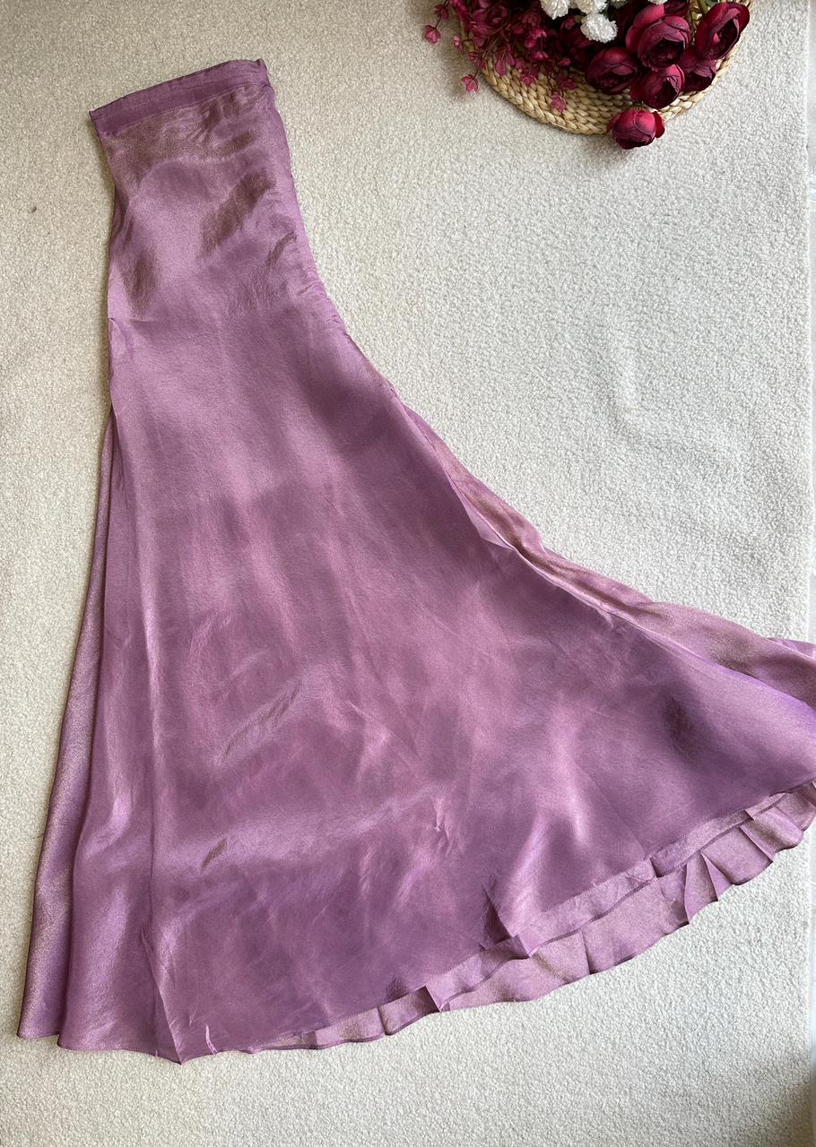 19363 Premium tisuue silk sharara suit