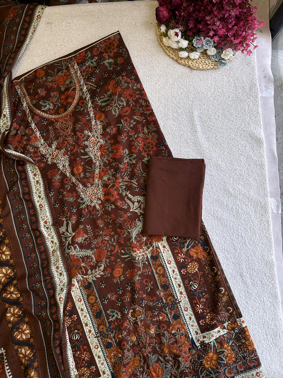19440 Cotton unstiched suit