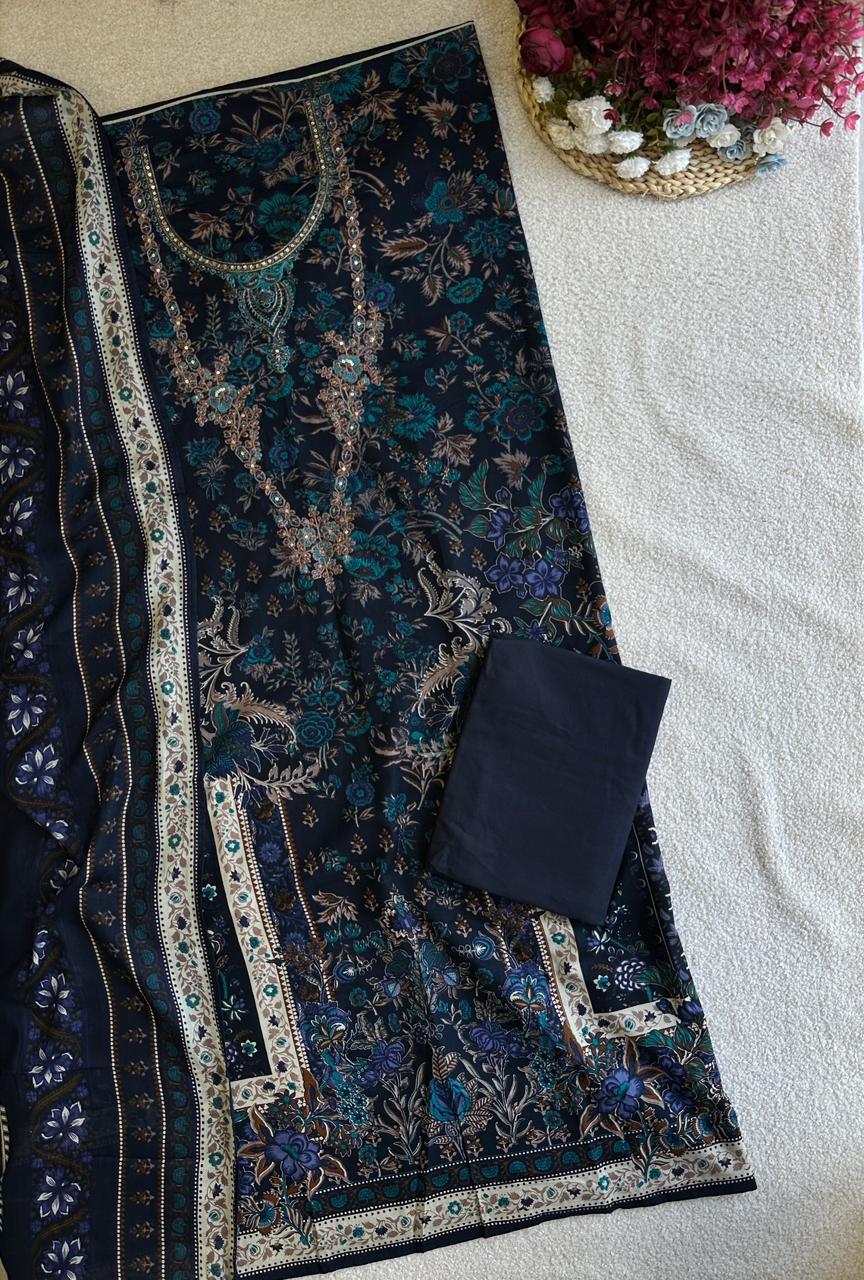 19440 Cotton unstiched suit