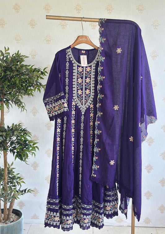 19254 Beautiful Mul Cotton Anarkali