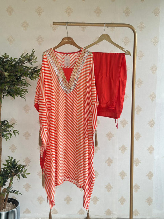 19408 Beautiful Crepe silk kaftan