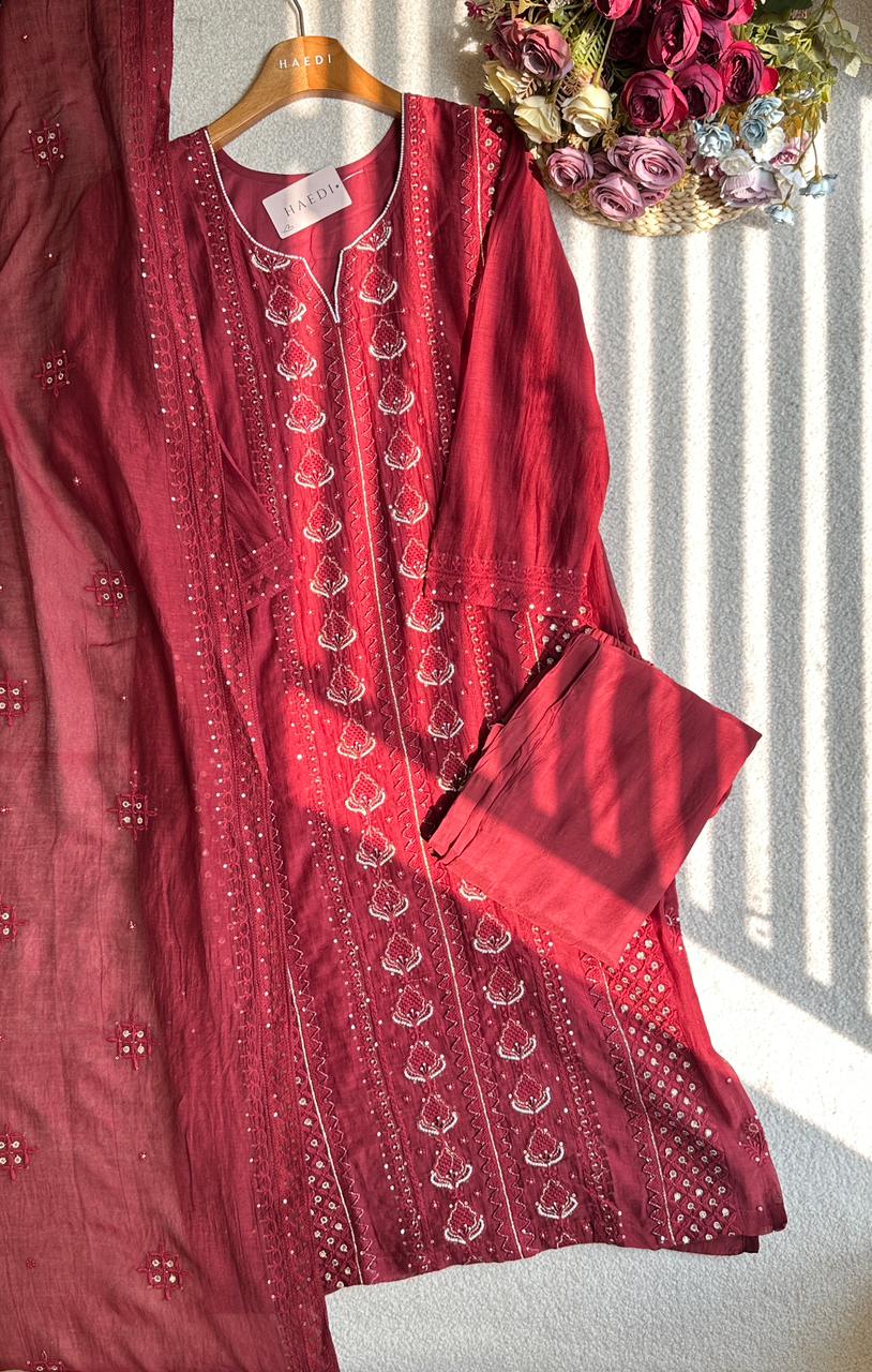 19411/57753 Premium mul chanderi suit