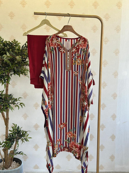 19413 / CMD 57383  Premium crepe silk kaftan