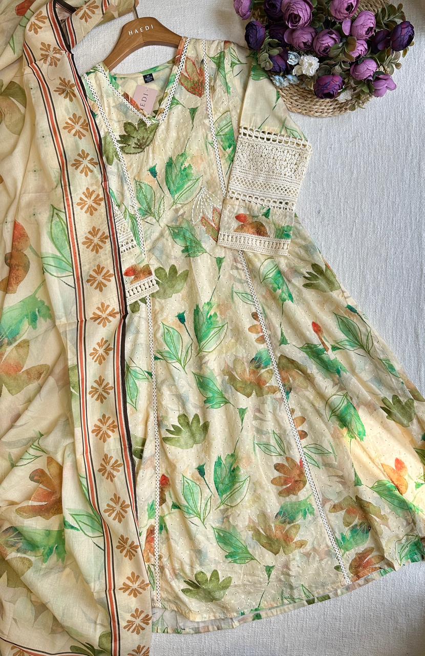 19702 Beautiful Cotton hakoba anarkali