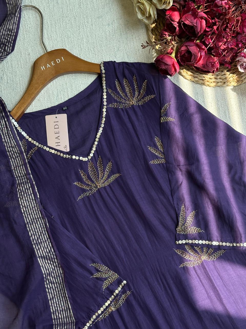 19846 Premium Malai chanderi suit
