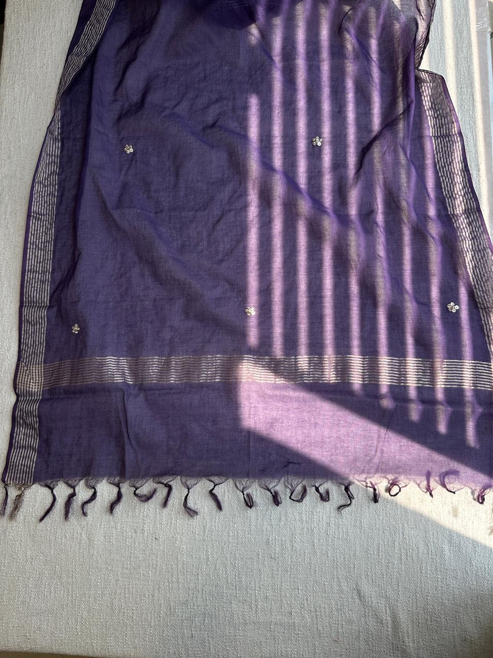 19846 Premium Malai chanderi suit