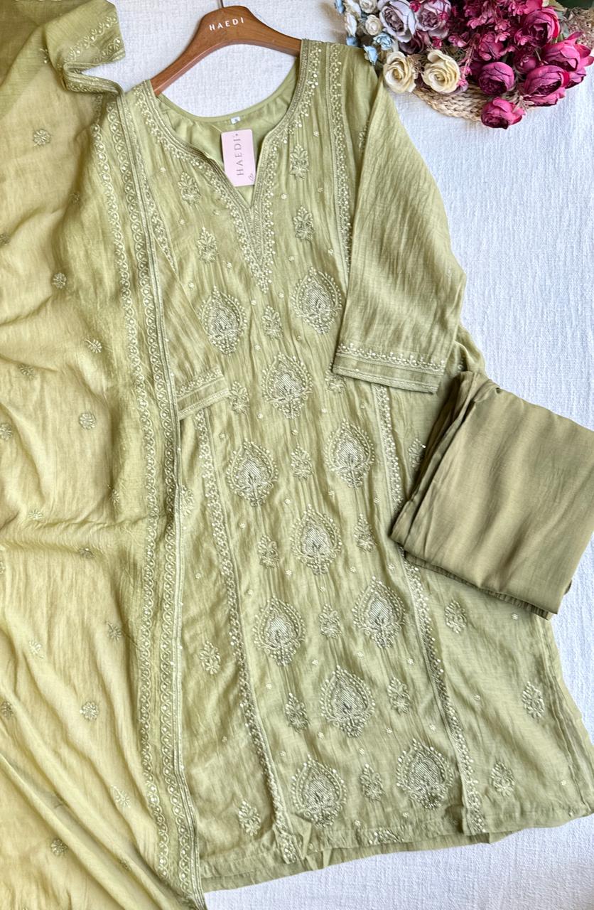 19839/57754 Premium mulchanderi suit
