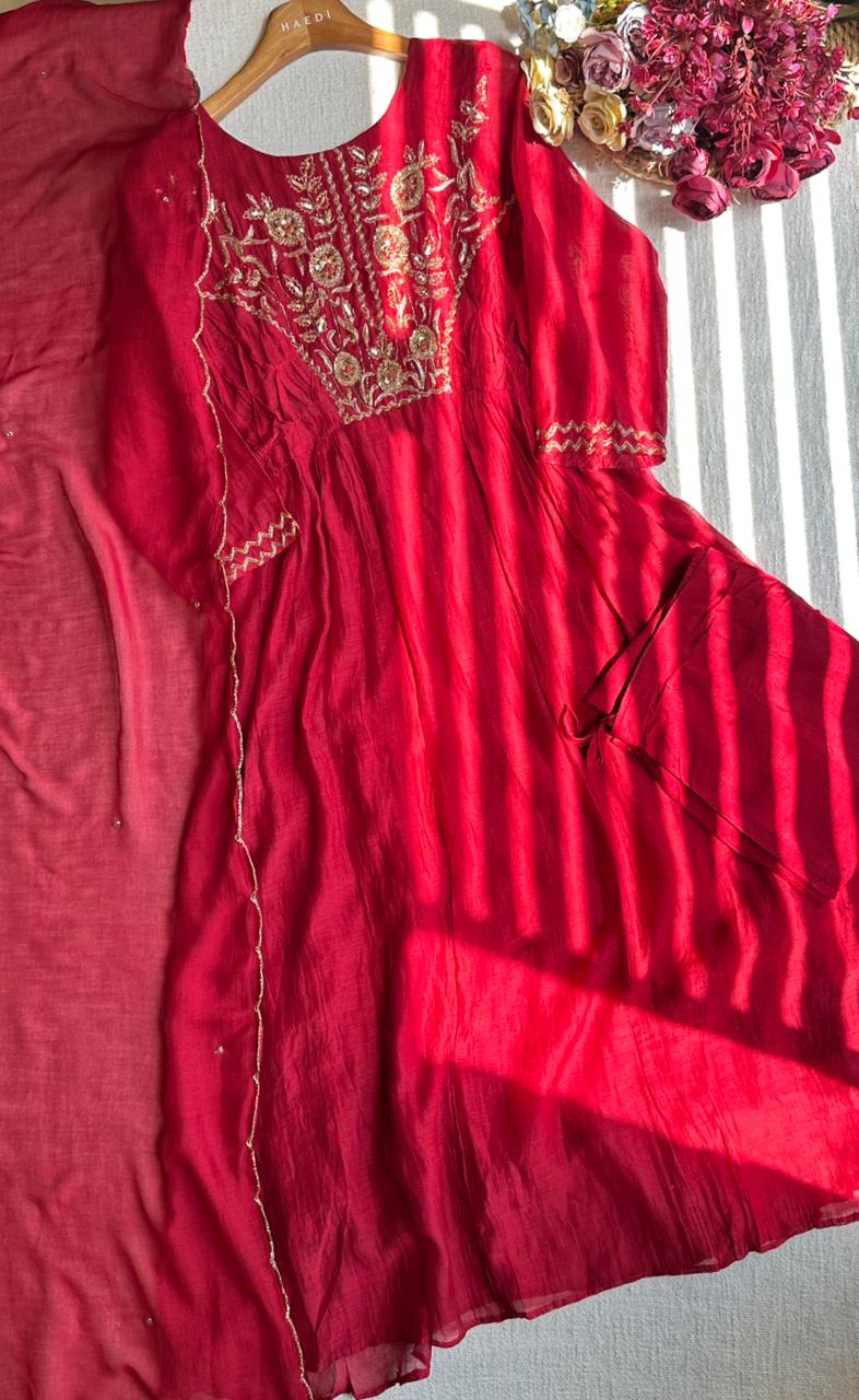 19848 Premium mul chanderi suit
