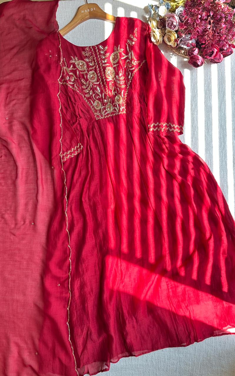 19848 Premium mul chanderi suit