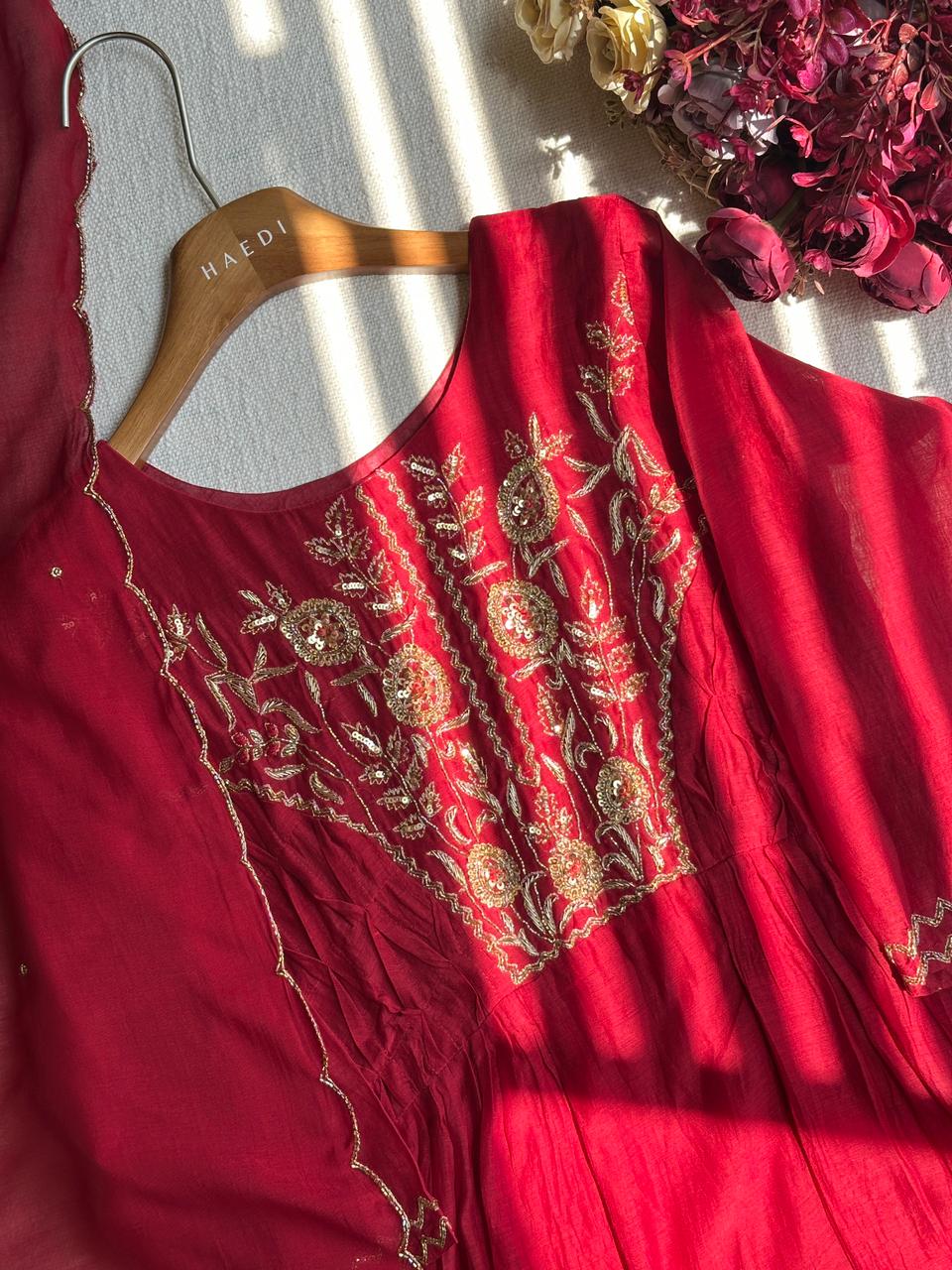19848 Premium mul chanderi suit