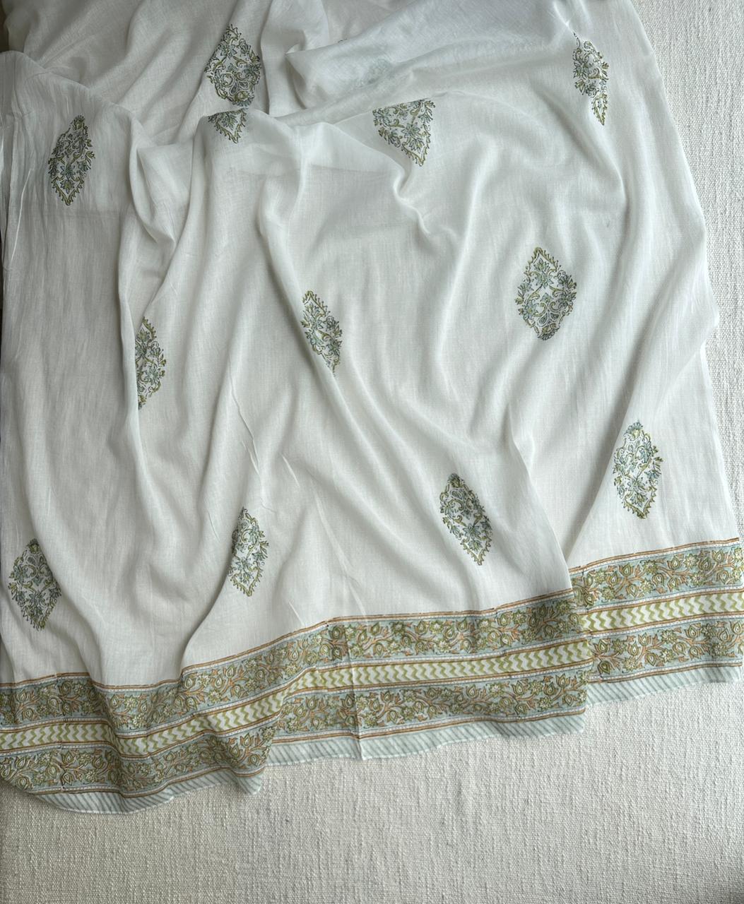 18649 Beautiful cotton anarkali