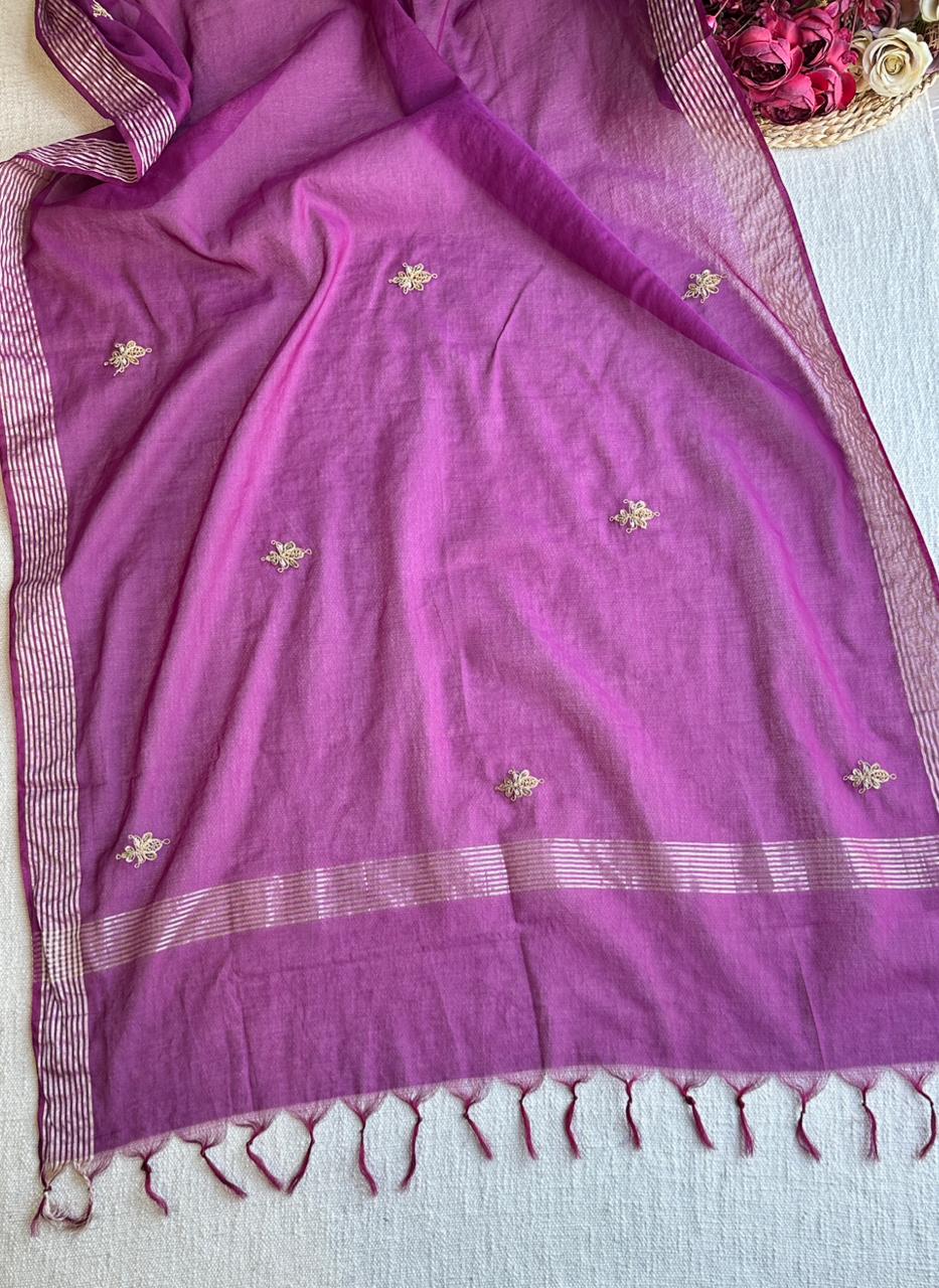 19845 Beautiful mulchanderi suit