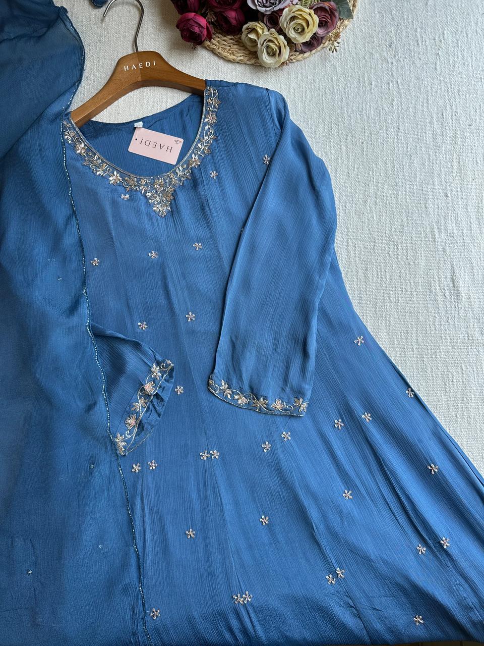 19903 Beautiful handworked gown