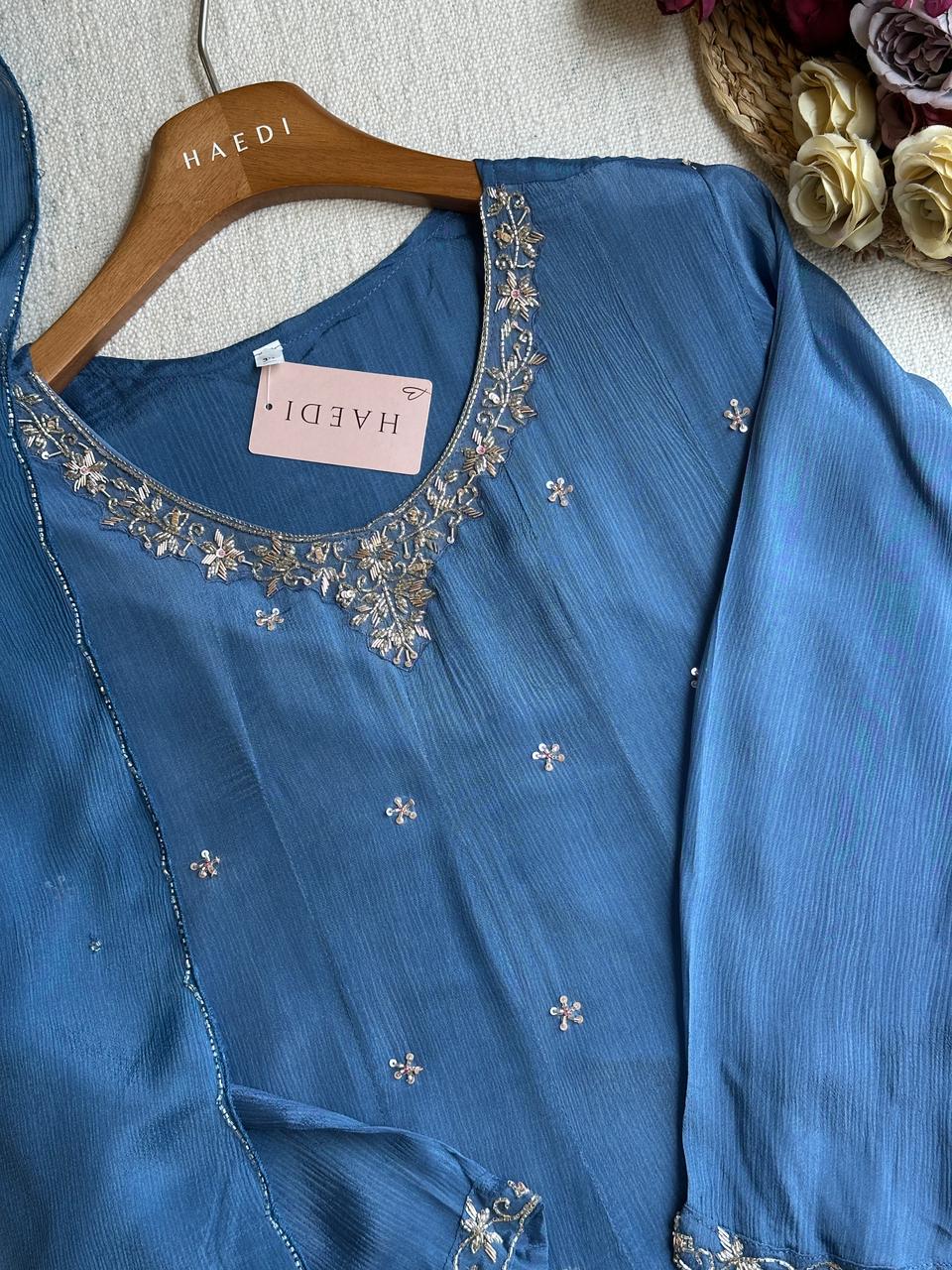 19903 Beautiful handworked gown