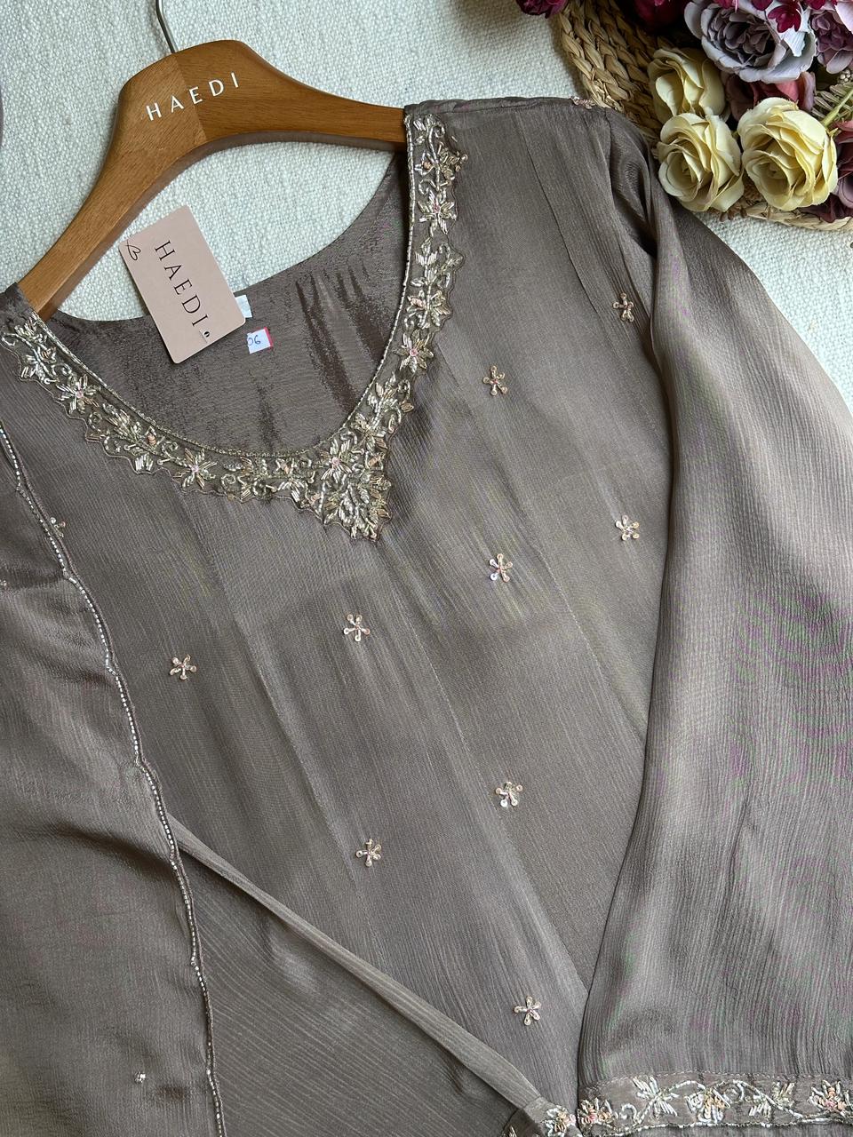 19903 Beautiful handworked gown