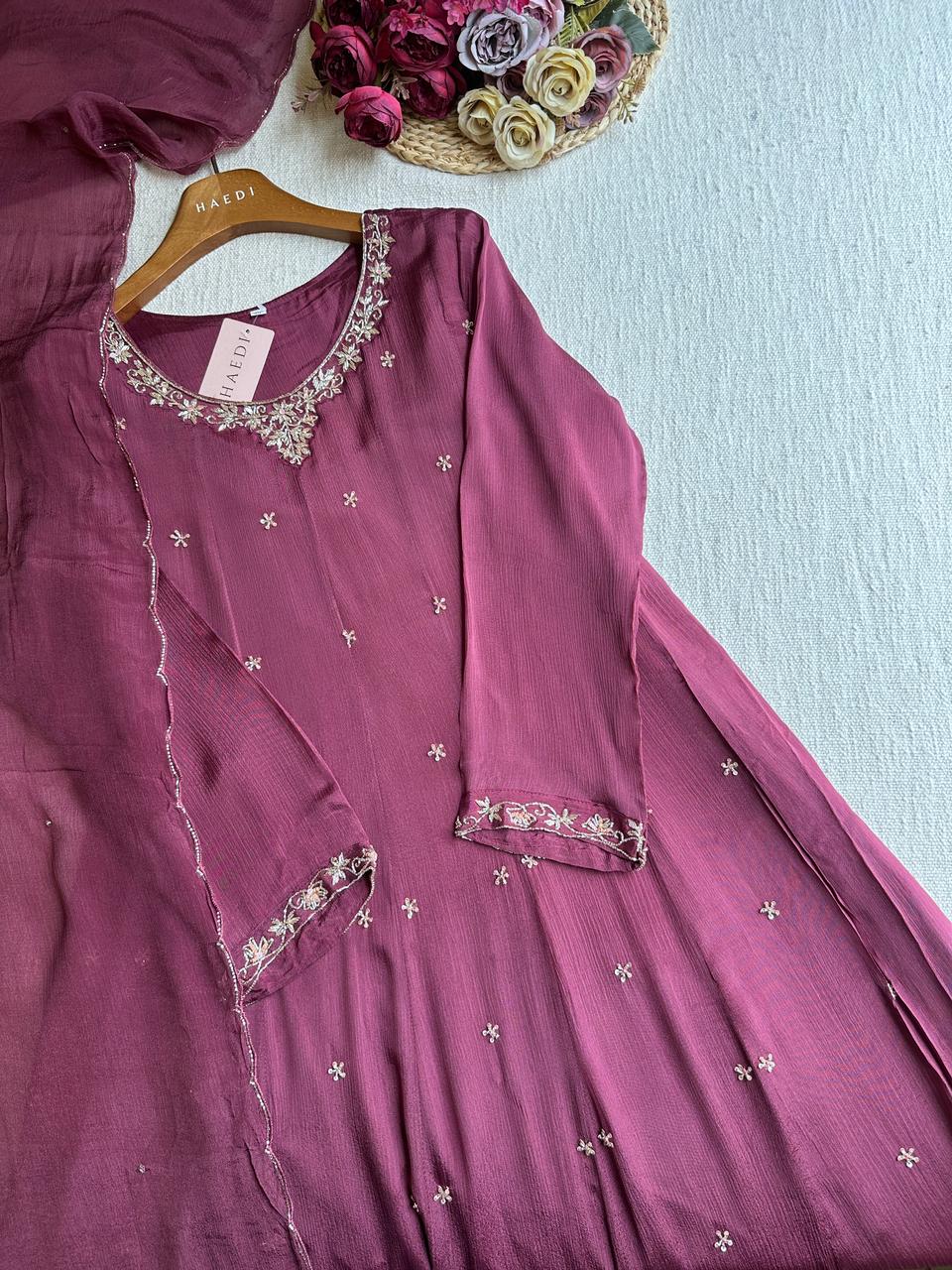 19903 Beautiful handworked gown